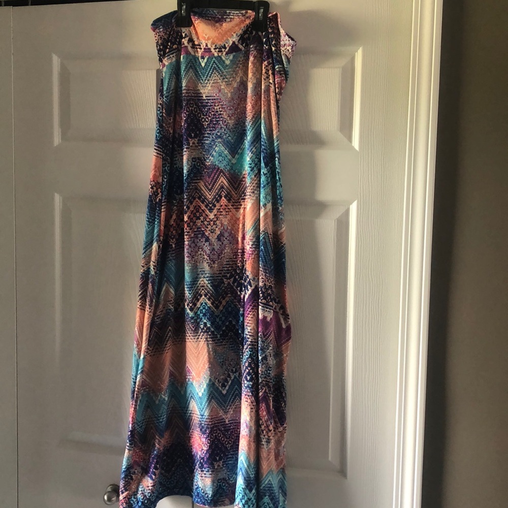 Printed Maxi Skirt size L